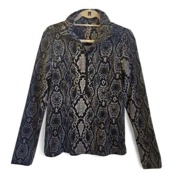 Goldbergh Luxury Sports Linda Snake Print Layer Top Large EUC